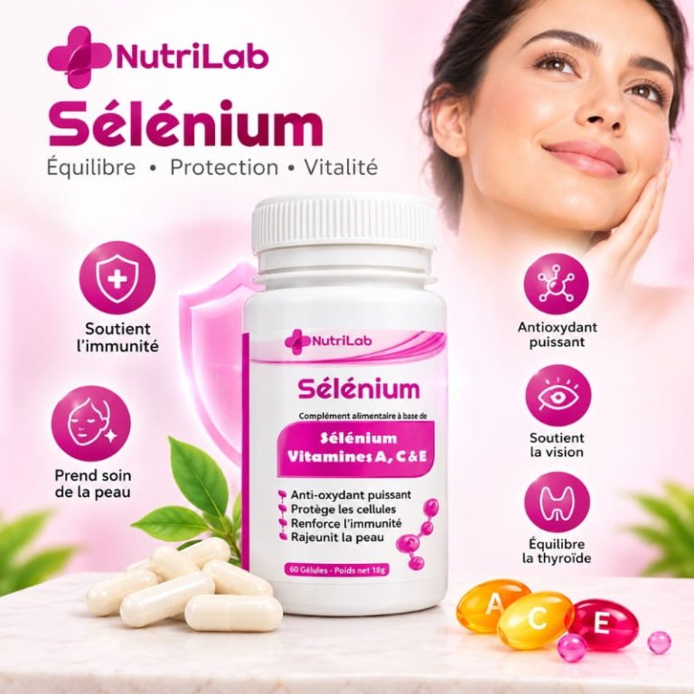 Sélénium للمساهمة في حماية الخلايا من الإجهاد التأكسدي، ودعم الوظيفة الطبيعية لجهاز المناعة
